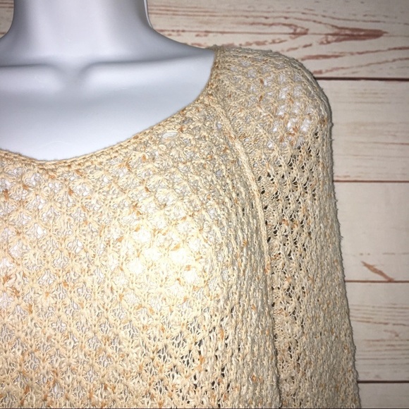 Free People Exquisite Lace Back Knit Sweater XS - Picture 6 of 8